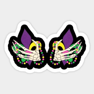 Funny Mardi Gras Costume Outfit 2023 Sticker